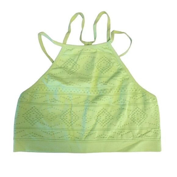 Victoria's Secret 2016 Neon High Neck Strappy Textured Bralette Small - Picture 5 of 14